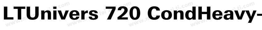 LTUnivers 720 CondHeavy字体转换